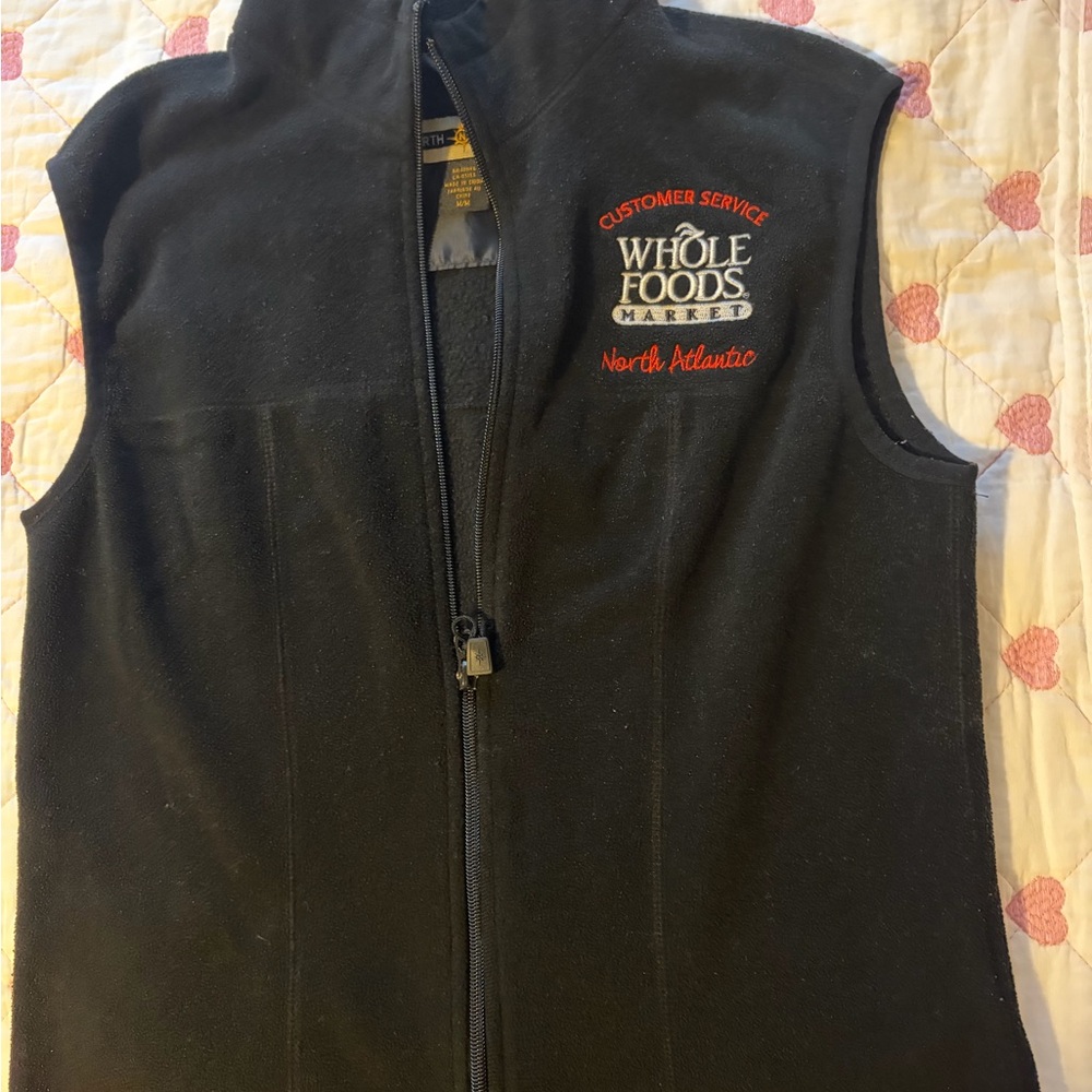 5 Whole Foods fleece Vests
